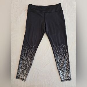 Senita Athletics Lux AMP Leggings L Ombre Black & Metalic Silver